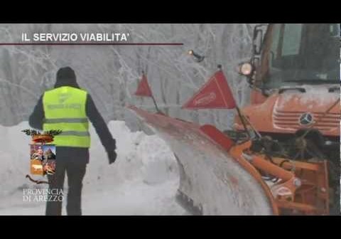 Sullo spalaneve in azione verso il Passo dei Mandrioli