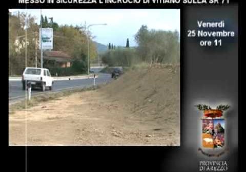 >Intervento sulla SR 71 all’altezza di Vitiano (AR)