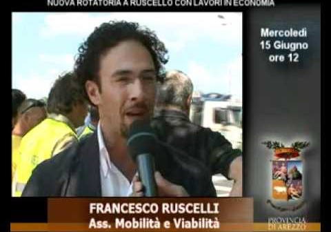 >Video Inaugurazione della rotatoria ‘in economia’ a Ruscello